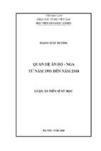 Quan hệ ấn độ   nga từ năm 1991 đến năm 2010