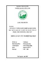 Xây dựng ý tưởng khởi nghiệp sau quá trình học tập và làm việc tại siêu thị thuộc công ty spark, nishihiroshima, nhật bản