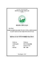đánh giá hiệu quả kinh tế chăn nuôi gà trên địa bàn xã kiên thành, huyện trấn yên, tỉnh yên bái