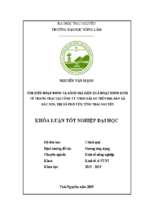 Tìm hiểu hoạt động và đánh giá hiệu quả hoạt động kinh tế trang trại của công ty tnhh hải an trên địa bàn xã đắc sơn, thị xã phổ yên, tỉnh thái nguyên