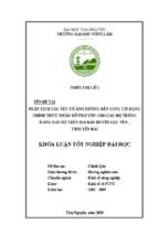 Phân tích các yếu tố ảnh hưởng đến cung tín dụng chính thức nhằm hỗ trợ vốn cho các hộ trồng măng bát độ trên địa bàn huyện lục yên , tỉnh yên bái