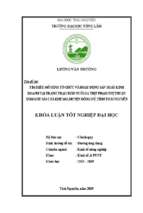 Tìm hiểu mô hình tổ chức và hoạt động sản xuất kinh doanh tại trang trại chăn nuôi gà thịt phạm thị thuận xóm khe mo 1, xã khe mo, huyện đồng hỷ, tỉnh thái nguyên