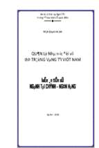 Quản lý nhà nước đối với thị trường vàng tại việt nam