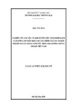 Nghiên cứu các yếu tố ảnh hưởng đến tính minh bạch của thông tin trên báo cáo tài chính của các doanh nghiệp phi tài chính niêm yết trên thị trường chứng khoán việt nam