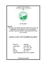 Thực hiện quy trình chăm sóc, nuôi dưỡng, phòng trị bệnh cho lợn nái sinh sản và lợn con theo mẹ tại trang trại ngô thị hồng gấm, huyện lương sơn, tỉnh hòa bình