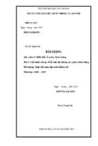 Giới thiệu chung về tổ chức lực lượng các quân, binh chủng. 