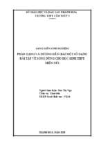 Skkn phận dạng và hướng dẫn giải một số dạng bài tập về sóng dừng cho học sinh thpt miền núi