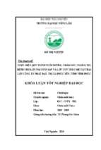 Thực hiện quy trình nuôi dưỡng, chăm sóc, phòng trị bệnh cho lợn nái sinh sản và lợn con theo mẹ tại trại lợn công ty phát đạt, thị xã phúc yên, tỉnh vĩnh phúc