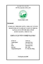 áp dụng quy trình nuôi dưỡng, chăm sóc và phòng trị bệnh cho lợn nái sinh sản và lợn con theo mẹ tại trại lợn nguyễn thế anh, xã tề lễ, huyện tam nông, tỉnh phú thọ