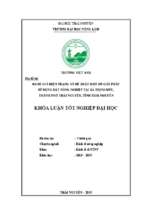 đánh giá hiện trạng và đề xuất một số giải pháp sử dụng đất nông nghiệp tại xã thịnh đức, thành phố thái nguyên, tỉnh thái nguyên
