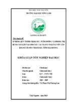 áp dụng quy trình nuôi dưỡng, chăm sóc và phòng trị bệnh cho lợn nái sinh sản tại trại lợn nguyễn văn khanh,huyện thanh hà, tỉnh hải dương