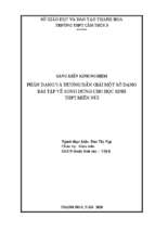 Skkn phận dạng và hướng dẫn giải một số dạng bài tập về sóng dừng cho học sinh thpt miền núi