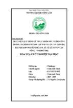 Thực hiện quy trình kỹ thuật chăm sóc, nuôi dưỡng và phòng, trị bệnh cho đàn lợn nuôi tại trại lợn nguyễn thế anh, xã tề lễ, huyện tam nông, tỉnh phú thọ