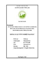 áp dụng quy trình chăm sóc, nuôi dưỡng và phòng trị bệnh cho lợn nái sinh sản tại trại minh châu, thành phố hạ long, tỉnh quảng ninh