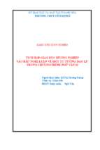 Tích hợp giáo dục hướng nghiệp vào bài nghị luận về một tư tưởng, đạo lí  trong chương trình ngữ văn 12