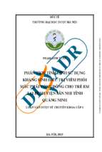 Phân tích tình hình sử dụng kháng sinh điều trị viêm phổi mắc phải cộng đồng cho trẻ em tại bệnh viện sản nhi tỉnh quảng ninh