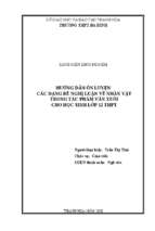 Hướng dẫn ôn luyện các dạng đề nghị luận về nhân vật trong tác phẩm văn xuôi cho học sinh lớp 12 thpt