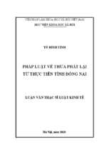 Pháp luật về thừa phát lại từ thực tiễn tỉnh đồng nai