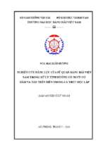 Nghiên cứu năng lực của sỹ quan hàng hải việt nam trong xử lý tình huống có nguy cơ đâm va tàu trên biển trong ca trực độc lập