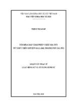 Tội mua bán trái phép chất ma túy từ thực tiễn huyện gia lâm, thành phố hà nội