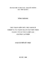 Thực trạng kiến thức, thực hành về nghiệp vụ của thanh tra an toàn thực phẩm ngành y tế cấp tỉnh và hiệu quả giải pháp can thiệp (1)