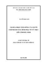 Tái hòa nhập cộng đồng của người chấp hành xong hình phạt tù từ thực tiễn tỉnh bắc ninh
