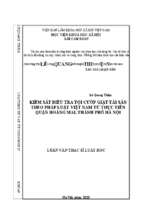 Kiểm sát điều tra tội cướp giật tài sản theo pháp luật việt nam từ thực tiễn quận hoàng mai, thành phố hà nội