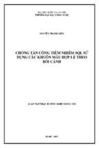 Chống tấn công tiêm nhiễm sql sử dụng các khuôn mẫu hợp lệ theo bối cảnh