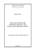 Phân loại lớp phủ đô thị cho thủ đô viên chăn – lào, sử dụng ảnh composite landsat 8