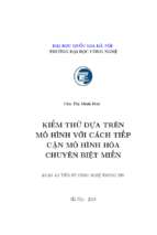 Kiểm thử dựa trên mô hình với cách tiếp cận mô hình hóa chuyên biệt miền