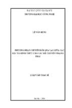 Phương pháp chuyển đổi qua lại giữa các đặc tả hình thức cho các hệ chuyển trạng thái