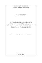 Cải tiến chất lượng dịch máy thống kê anh – việt dựa vào đảo trật tự từ theo cây cú pháp phụ thuộc