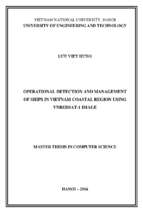 Operational detection and management of ships in vietnam coastal region using vnredsat 1 image