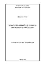 Nghiên cứu, tìm hiểu về hệ thống chứng thực số và ứng dụng luận văn thạc sỹ công nghệ thông tin hà nội