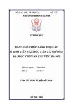 đánh giá chức năng thị giác ở sinh viên các học viện và trường đại học công an khu vực hà nội tt
