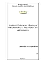 Nghiên cứu công nghệ sản xuất sơn cao cấp có khả năng cách nhiệt, cách âm, tiết kiệm năng lượng