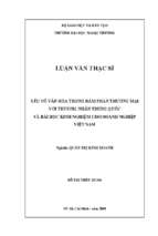 Yếu tố văn hóa trong đàm phán thương mại với thương nhân trung quốc và bài học kinh nghiệm cho doanh nghiệp việt nam