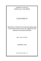 ảnh hưởng của văn hóa tổ chức đến lòng trung thành của nhân viên ngân hàng tmcp công thương việt nam trên địa bàn thành phố hồ chí minh