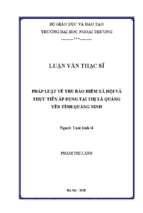 Pháp luật về thu bảo hiểm xã hội và thực tiễn áp dụng tại thị xã quảng yên tỉnh quảng ninh