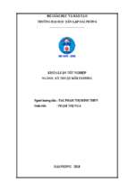 Khảo sát sơ bộ một số phương pháp xử lý nước thải phòng thí nghiệm trường đại học dân lập hải phòng