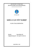 Hiện trạng hệ thống xử lý nước thải tại khách sạn sea star. bước đầu đánh giá khả năng tiếp nhận của sông cấm