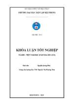 Nghiên cứu điểu kiện phát triển du lịch sinh thái tại vườn quốc gia xuân thủy, nam định