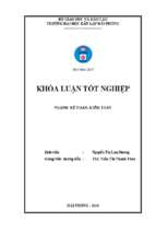 Hoàn thiện công tác kiểm toán khoản mục vốn bằng tiền trong kiểm toán bctc do công ty tnhh kiểm toán an việt   cn hải phòng thực hiện