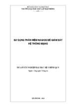 Sử dụng phần mềm nagios để giám sát hệ thống mạng