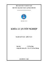 Hoàn thiện công tác kế toán thanh toán với người mua, người bán tại công ty cổ phần thuận sinh