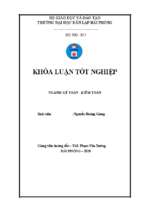 Hoàn thiện công tác kế toán doanh thu, chi phí và xác định kết quả kinh doanh tại công ty cổ phần du lịch trung hậu