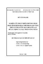 Nghiên cứu phát triển phương pháp phân tích kích hoạt neutron lặp vòng trên lò phản ứng hạt nhân đà lạt để xác định các hạt nhân sống ngắn