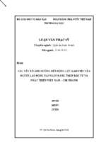 Các yếu tố ảnh hưởng đến động lực làm việc của người lao động tại ngân hàng tmcp đầu tư và phát triển việt nam