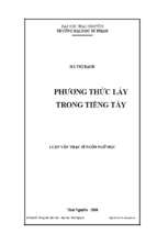 Phương thức láy trong tiếng tày