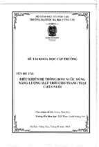 điều khiển hệ thống bơm nước dùng năng lượng mặt trời cho trang trại chăn nuôi đề tài nghiên cứu khoa học.